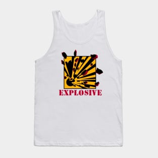 Explosive Warning Sign Explosion Tank Top